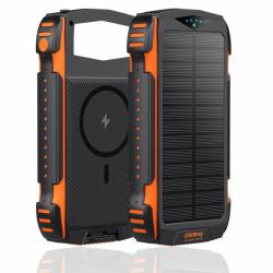 4smarts TitanPack UltiMag Πολυμερές λιθίου [LiPo] 20000 mAh Ασύρματη φόρτιση Μαύρος [Μαύρο], Πορτοκαλί 