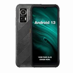 AGM H6 16,7 cm [6.56"] Υβριδική διπλή SIM Android 13 4G USB Type-C 8 GB 256 GB 4900 mAh Μαύρος [Μαύρο] 