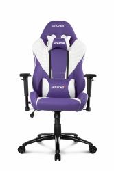 AKRacing SX Καρέκλα gaming για PC Ταπετσαρισμένο κάθισμα με μαξιλάρι Βιολέτα [Ιόχρους], Λευκός [Άσπρος] 