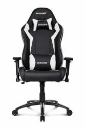 AKRacing SX Καρέκλα gaming για PC Παραγεμισμένο κάθισμα Μαύρος [Μαύρο], Λευκός [Άσπρος] 