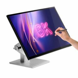 ALOGIC 32C6KPDTF επίπεδη οθόνη 81,3 cm [32"] 6016 x 3384 εικονοστοιχεία 6K Ultra HD LED Οθόνη αφής Πολλαπλών χρηστών Άργυρος, Μαύρος [Μαύρο] 
