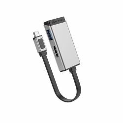 ALOGIC ULCHDA-SGR κάρτα γραφικών USB 4096 x 2160 εικονοστοιχεία Μαύρος [Μαύρο], Άργυρος 