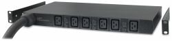 APC Basic Rack PDU AP7526 μονάδα διανομής ρεύματος [PDU] 6 Έξοδος [οι] εναλλασσόμενου ρεύματος 1U Μαύρος [Μαύρο] 