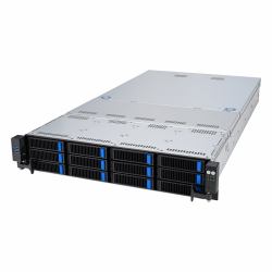 ASUS RS521A-E12-RS12U Socket SP5 Rack [2U] Μαύρος [Μαύρο], Άργυρος 