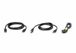 ATEN 2L-7D02UDPX3 καλώδιο KVM Μαύρος [Μαύρο] 1,8 m  - Έκδοση UK