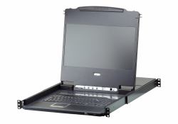ATEN CL6708MW-ATA-AG ράφι 43,9 cm [17.3"] 1920 x 1080 εικονοστοιχεία Μέταλο, Πλαστικός Μαύρος [Μαύρο] 1U 