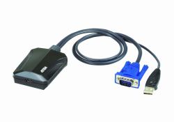 ATEN CV211 καλώδιο KVM Μαύρος [Μαύρο], Μπλε 