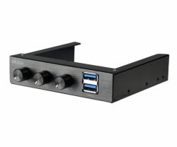Akasa AK-FC-06U3BK ελεγκτής ταχύτητας ανεμιστήρα 3 κανάλια Μαύρος [Μαύρο] 