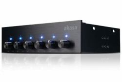 Akasa AK-FC-08BKV2 ελεγκτής ταχύτητας ανεμιστήρα 6 κανάλια Μαύρος [Μαύρο] 