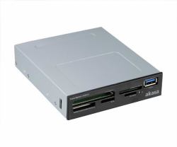 Akasa AK-ICR-27 συσκευή ανάγνωσης καρτών USB 3.2 Gen 1 [3.1 Gen 1] Εσωτερικός Μαύρος [Μαύρο], Γκρι 