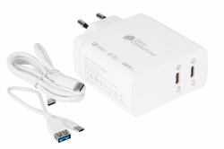Alcasa PCA-W006W φορτιστής κινητών συσκευών Παγκόσμιος Λευκός [Άσπρος] AC Γρήγορη φόρτιση Εσωτερικός [Εσωτερικού χώρου] 