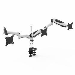 Amer Mounts HYDRA3XL βάση & στήριγμα οθόνης 71,1 cm [28"] Γραφείο Μαύρος [Μαύρο], Xρώμιο, Λευκός [Άσπρος] 