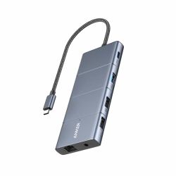 Anker Innovations A83880A1 κατανεμητής διεπαφών USB Type-C 10000 Mbit/s Γκρι 