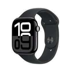 Apple Watch Series 10 [Demo] OLED 46 mm Ψηφιακός 416 x 496 εικονοστοιχεία Οθόνη αφής Μαύρος [Μαύρο] Wi-Fi GPS 