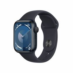 Apple Watch Series 9 41 mm Ψηφιακός 352 x 430 εικονοστοιχεία Οθόνη αφής Μαύρος [Μαύρο] Wi-Fi GPS 