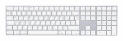 Apple Magic Πληκτρολόγιο w/ Numeric Keypad πληκτρολόγιο Παγκόσμιος Bluetooth QWERTY Αραβικός Άργυρος, Λευκός [Άσπρος]  - Έκδοση UK