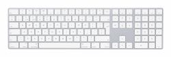 Apple Magic Πληκτρολόγιο w/ Numeric Keypad πληκτρολόγιο Παγκόσμιος Bluetooth QWERTY Αγγλικά Ηνωμένου Βασιλείου Άργυρος, Λευκός [Άσπρος]  - Έκδοση UK