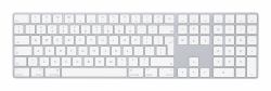 Apple Magic Πληκτρολόγιο w/ Numeric Keypad πληκτρολόγιο Παγκόσμιος Bluetooth QWERTY Αγγλικός Άργυρος, Λευκός [Άσπρος]  - Έκδοση UK
