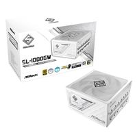 ASRock Steel Legend SL-1000G 1000W ATX Power Supply Unit, 80 Plus Gold Certified, 120mm Silent Cooling Fan, High Efficiency PSU