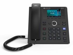 AudioCodes 425HD IP-Phone IP τηλέφωνο Μαύρος [Μαύρο] 4 γραμμές LCD  - Γερμανική έκδοση