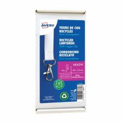 Avery 4842W πιάστρα για κονκάρδες / σήματα Πιάστρα σήματος Μέταλο, Τερεφθαλικό πολυαιθυλένιο [PET] 10 τεμάχια 