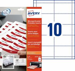 Avery L4727-20 αξεσουάρ βάσεων σημάτων Ένθετο σήμα Λευκός [Άσπρος] 200 τεμάχια 