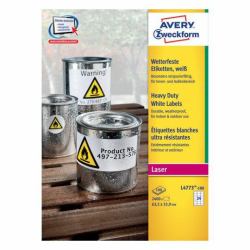 Avery L4773-100 αυτοκόλλητη ετικέτα Στρογγυλεμένο ορθογώνιο Μόνιμο Λευκός [Άσπρος] 2400 τεμάχια 