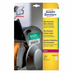 Avery L7914-10 αυτοκόλλητη ετικέτα Στρογγυλεμένο ορθογώνιο Μόνιμο Λευκός [Άσπρος] 80 τεμάχια 