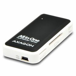 Axagon CRE-X1 συσκευή ανάγνωσης καρτών USB 2.0 Μαύρος [Μαύρο], Λευκός [Άσπρος] 