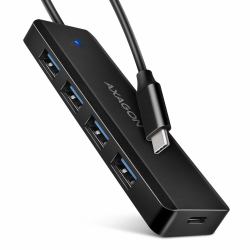 Axagon HUE-C1C κατανεμητής διεπαφών USB 3.2 Gen 1 [3.1 Gen 1] Type-C 5000 Mbit/s Μαύρος [Μαύρο]  - ξένη έκδοση