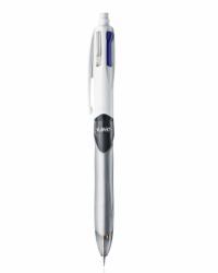 BIC 4Colours Μαύρος [Μαύρο], Μπλε, Πράσινος [Πράσινο], Κόκκινο Πτυσσόμενο στυλό Clip-on ballpoint 12 τεμάχια 