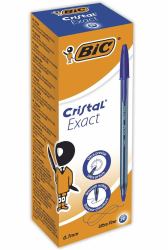 BIC Cristal Exact Μπλε Ballpoint στυλό διαρκείας Πολύ λεπτό 20 τεμάχια 