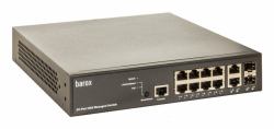 Barox RY-LGSP23-10G μεταγωγέας δικτύου Διαχειρίσιμος L2/L3 Gigabit Ethernet [10/100/1000] PoE τροφοδοτικού 1U Μαύρος [Μαύρο] 