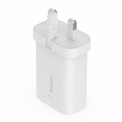 Belkin WCA004myWH Smartphone, Tablet Λευκός [Άσπρος] AC Γρήγορη φόρτιση Εσωτερικός [Εσωτερικού χώρου] 