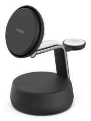 Belkin WIZ040MYCH φορτιστής κινητών συσκευών Ακουστικά, Smartphone Μαύρος [Μαύρο], Xρώμιο USB Ασύρματη φόρτιση Γρήγορη φόρτιση Εσωτερικός [Εσωτερικού χώρου] 