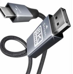 Benfei 000207GREY καλώδιο DisplayPort 1,8 m USB Type-C Γκρι 