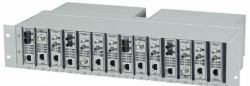 Black Box LMC200-2PS πλαίσιο εξοπλισμού δικτύου Άργυρος 