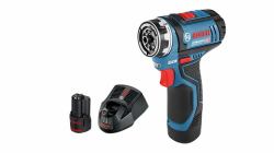 Bosch GSR 12V-15 FC Professional 1300 RPM Χωρίς κλειδί 600 g Μαύρος [Μαύρο], Μπλε 