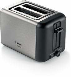 Bosch TAT3P420DE φρυγανιέρα 2 φέτα [-ες] 970 W Μαύρος [Μαύρο], Άργυρος 