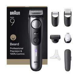 Braun BeardTrimmer 9 BT9520 ψαλίδι για γένια Μπαταρία 52 2 cm Υγρή & Στεγνή χρήση Μαύρος [Μαύρο], Γκρι 