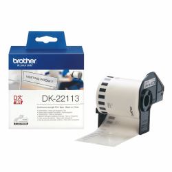 Brother DK-22113 ταινία κατασκευής ετικετών Μαύρο σε διάφανο 