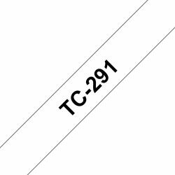 Brother TC-291 ταινία κατασκευής ετικετών Μαύρο σε λευκό[άσπρο] 