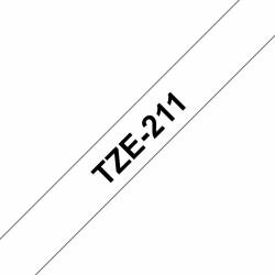 Brother TZe-211 ταινία κατασκευής ετικετών Μαύρο σε λευκό[άσπρο] 