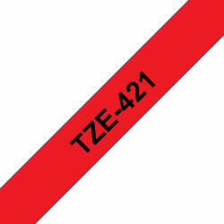 Brother TZE-421 ταινία κατασκευής ετικετών Μαύρο σε κόκκινο 