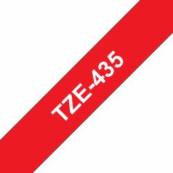 Brother TZE-435 ταινία κατασκευής ετικετών Λευκό σε κόκκινο 