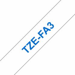 Brother TZE-FA3 ταινία κατασκευής ετικετών Μπλε σε λευκό [άσπρο] 