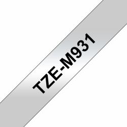 Brother TZE-M931 ταινία κατασκευής ετικετών Μαύρο σε ασημένιο 