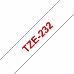 Brother TZE-232 ταινία κατασκευής ετικετών Κόκκινο σε λευκό 