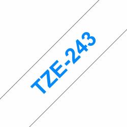 Brother TZE-243 ταινία κατασκευής ετικετών Μπλε σε λευκό [άσπρο] 