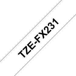 Brother TZE-FX231 ταινία κατασκευής ετικετών Μαύρο σε λευκό[άσπρο] TZ 
